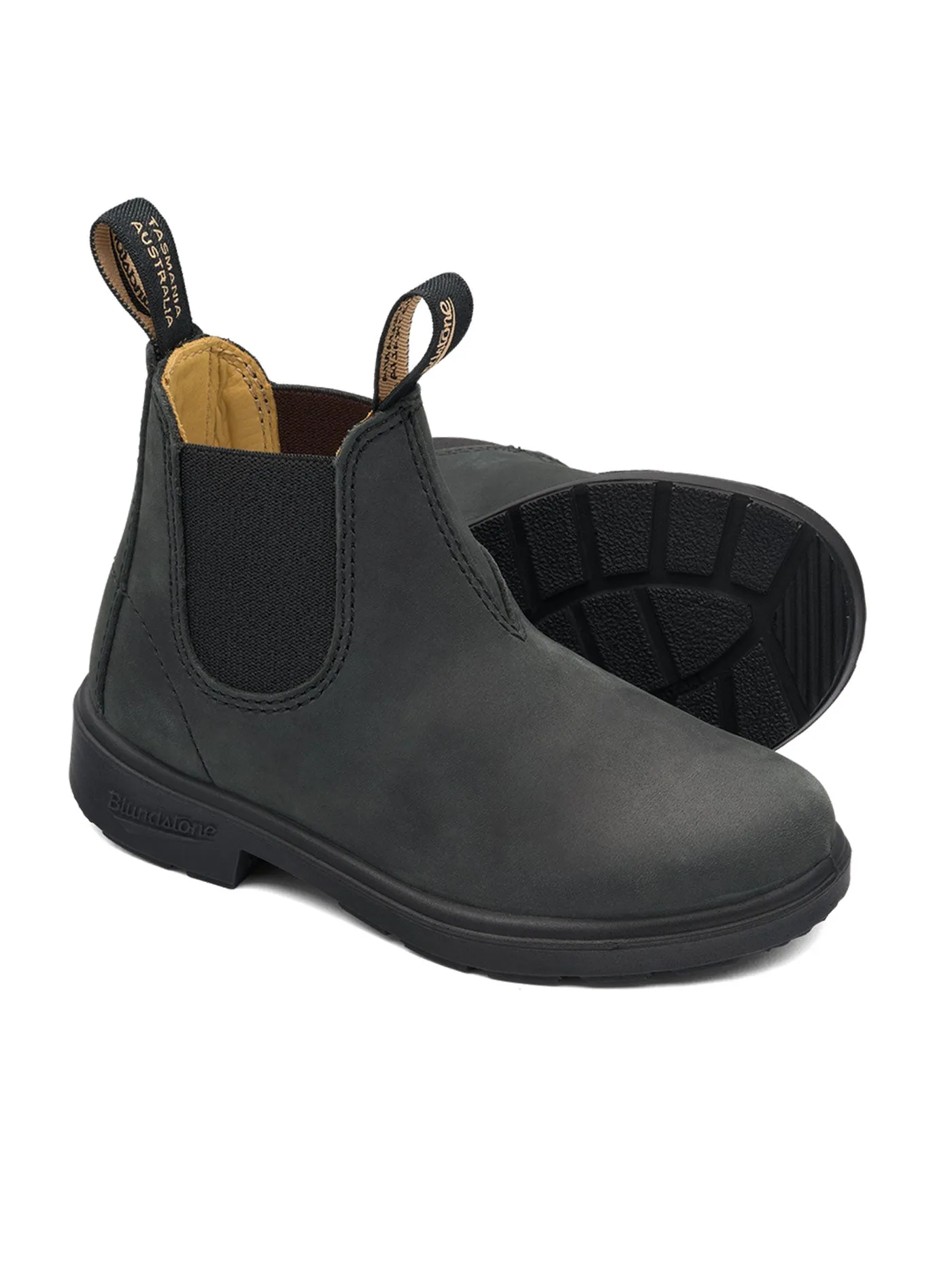 1325 Rustic Black Boots (Kids)