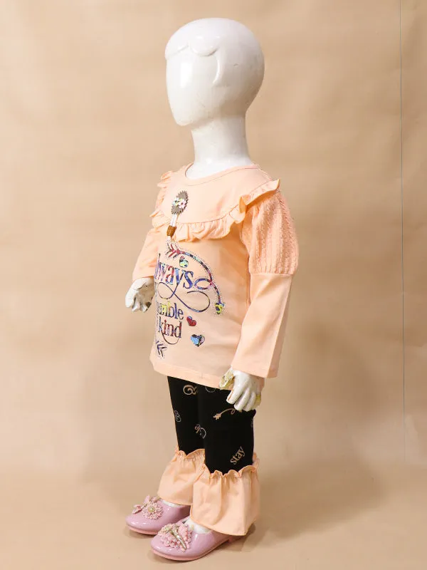 1Yr - 4Yrs Kind Light Peach Suit For Girls BGF GS51