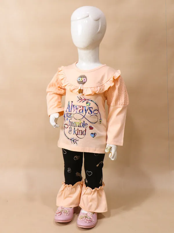 1Yr - 4Yrs Kind Light Peach Suit For Girls BGF GS51