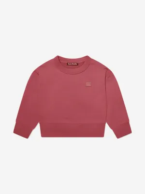 Acne Studios Kids Crewneck Sweatshirt in Red