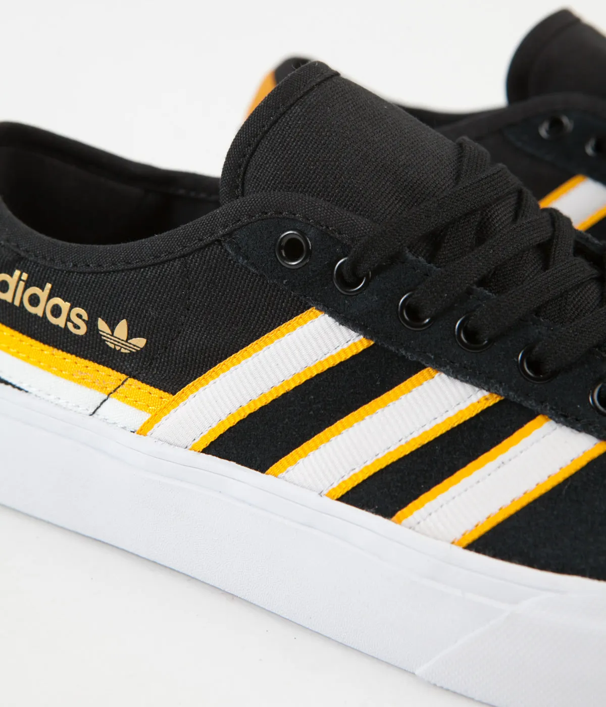 Adidas Delpala Premiere Shoes - Core Black / White / Crew Yellow