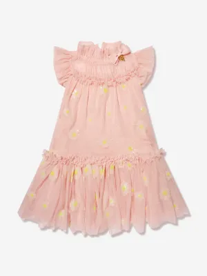 Angels Face Girls Marigold Sequin Daisy Dress in Pink