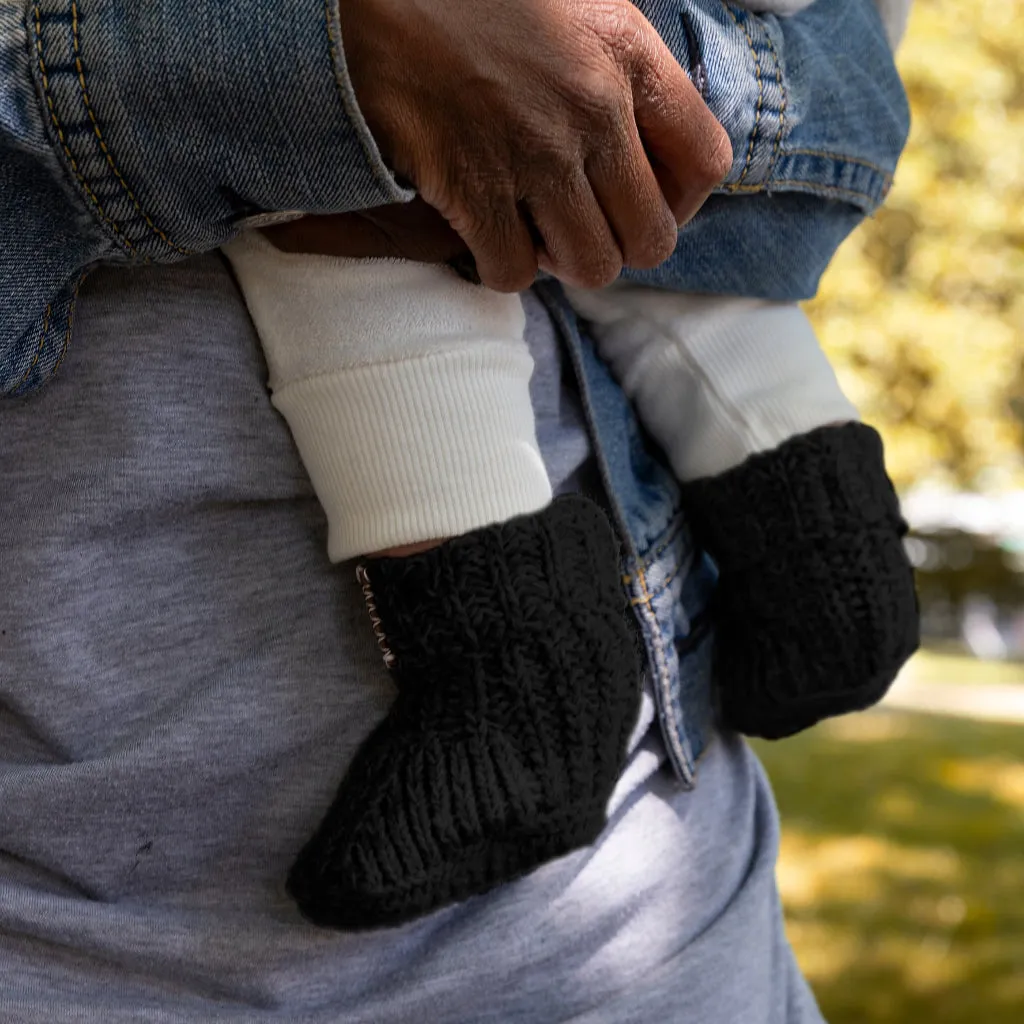 Baby Black Booties