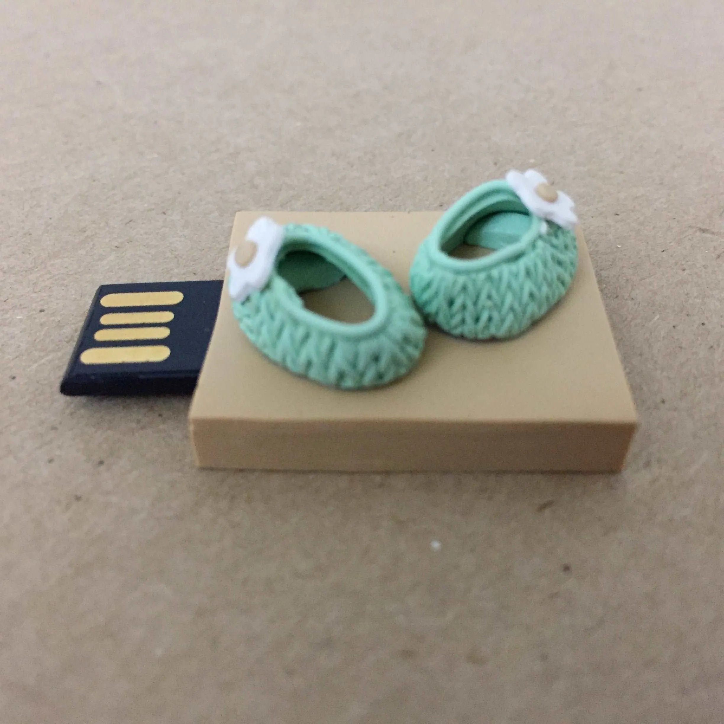 Baby Booties Miniature Novelty Pen Drive