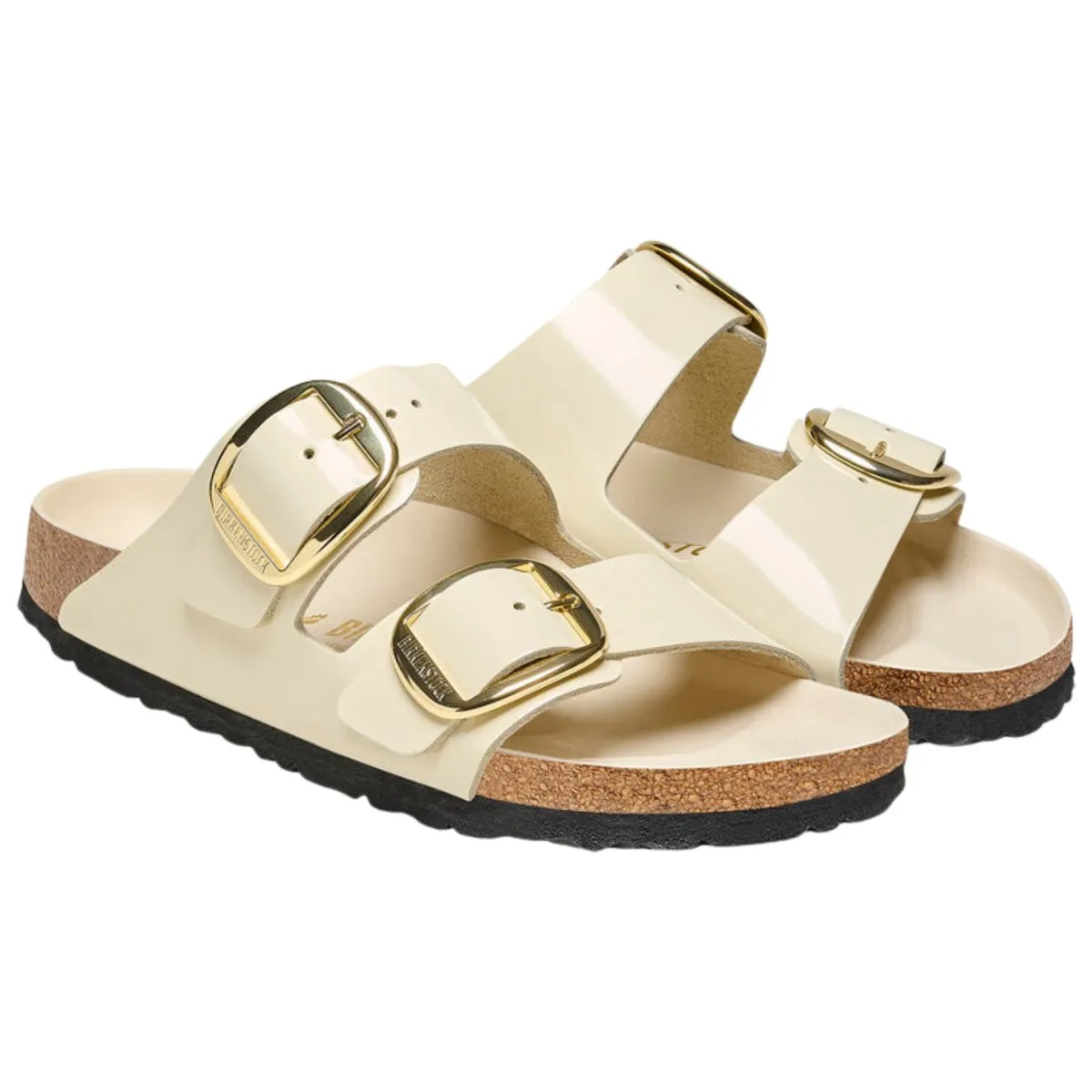 Birkenstock Women's Arizona Big Buckle High Shine Ecru Leather