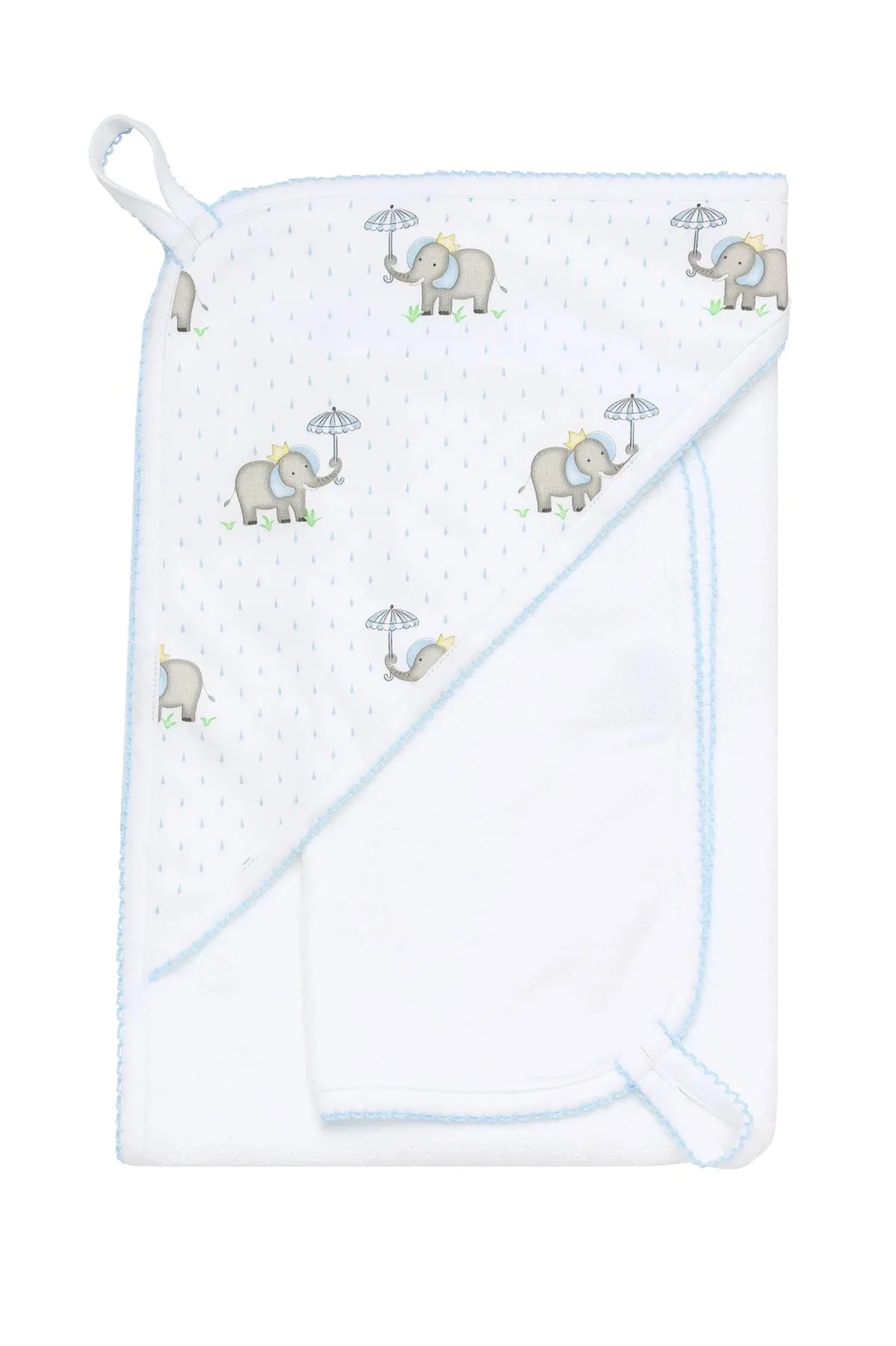 Blue Elephant Baby Towel