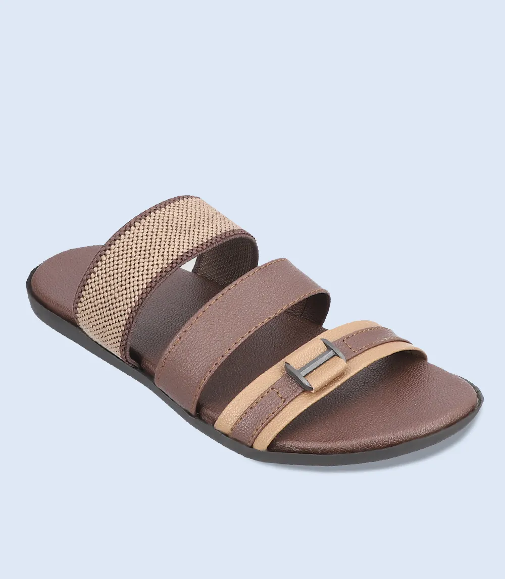 BM4600-BROWN-Men Slipper