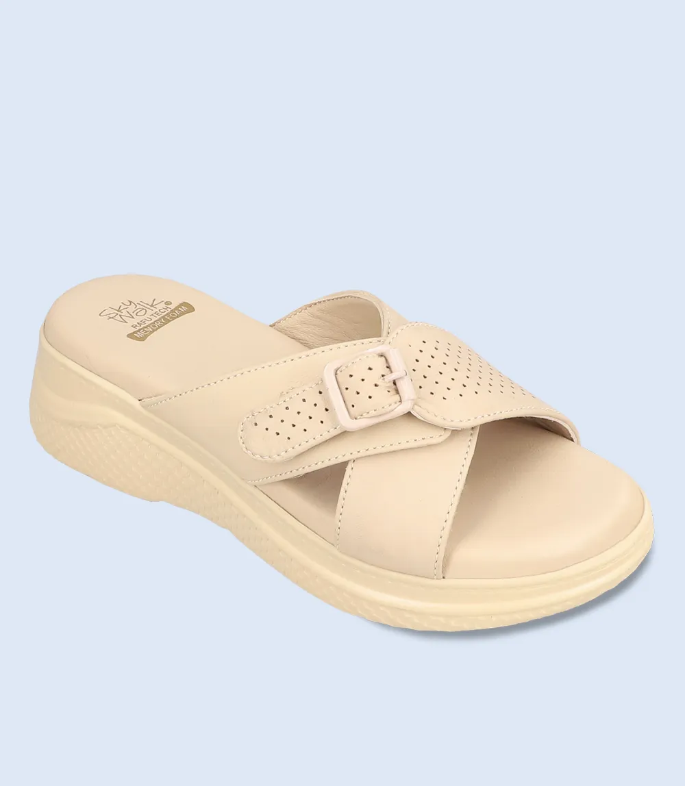 BW6369-IVORY-Women Comfort Slipper