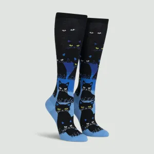 Cats In The Dark Women's Knee High