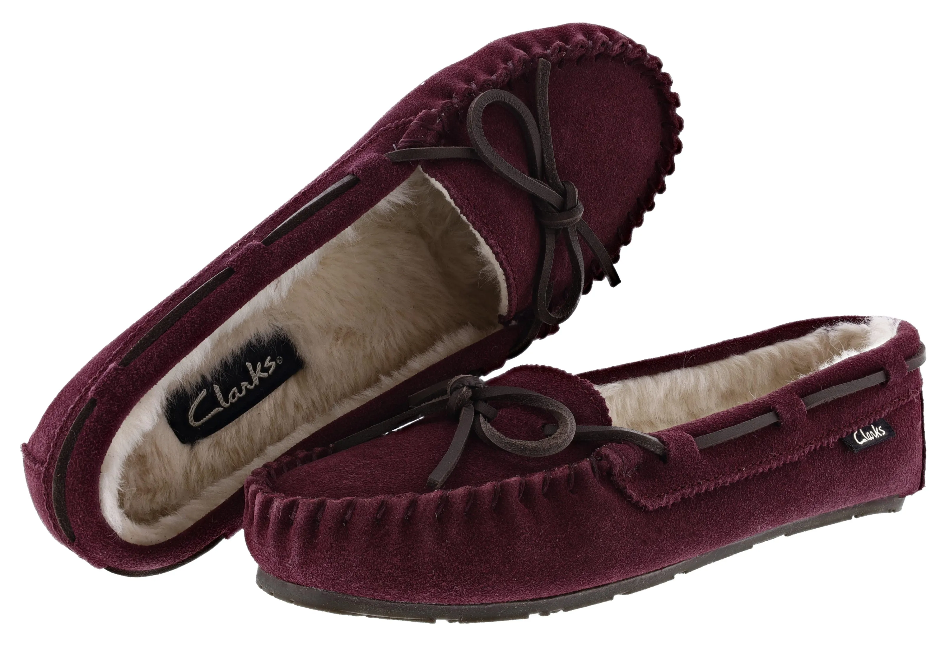 Clarks Women's Moccasin Winter Slippers Nancy