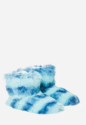 Faux Fur Boot Slippers