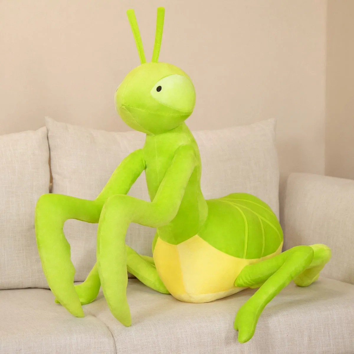 Green Praying Mantis Plush Stuffed Toy