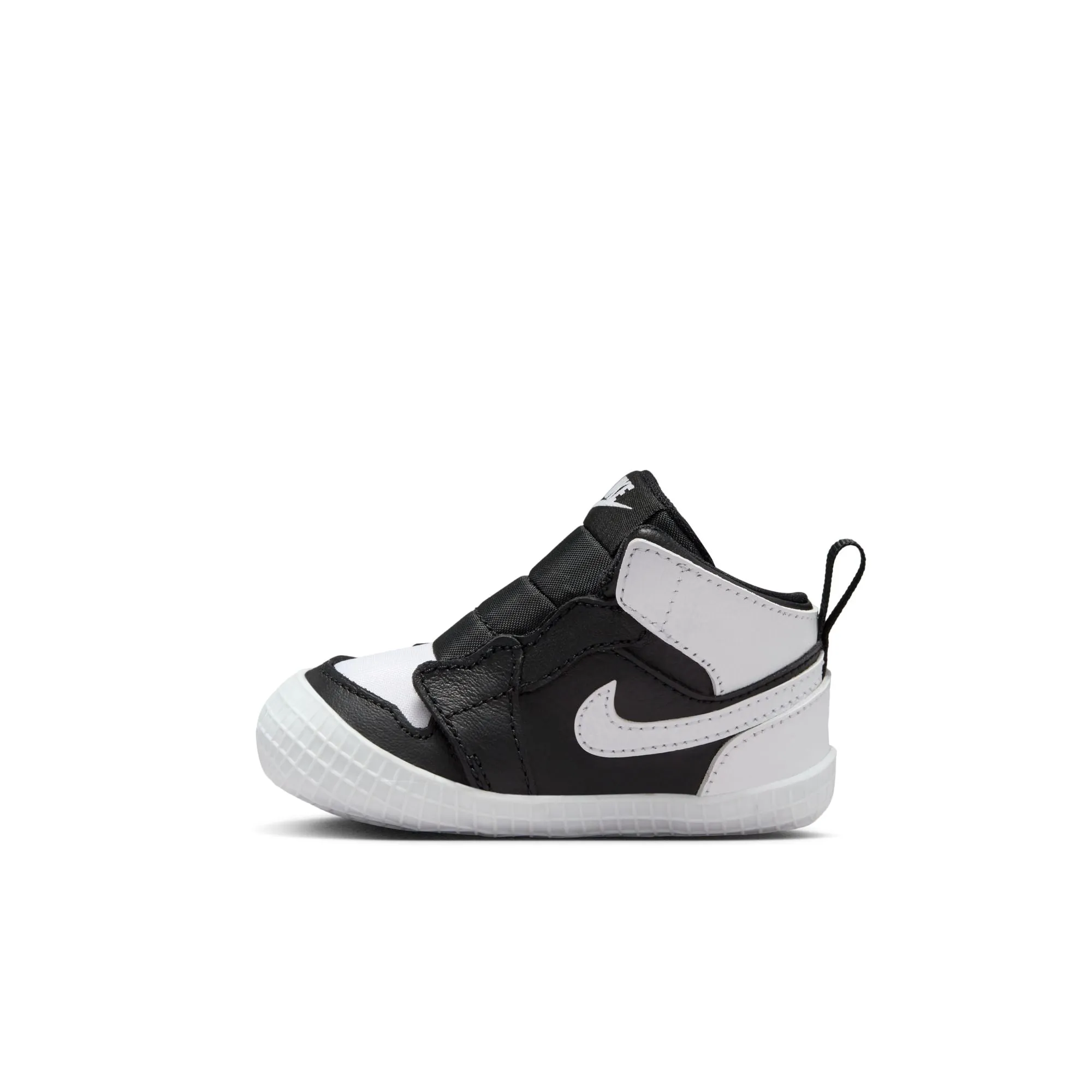 Jordan - Boy - Crib Jordan 1 Bootie - Black/White