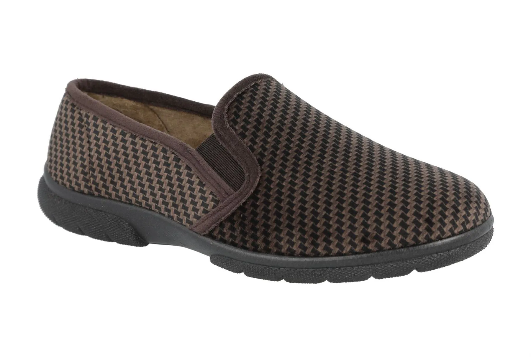 Men's Wide Fit DB Glen Slip On Slippers