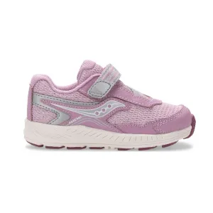 Saucony Toddler/Little Girls Ride 10 Jr. Velcro Sneakers Pink Metallic