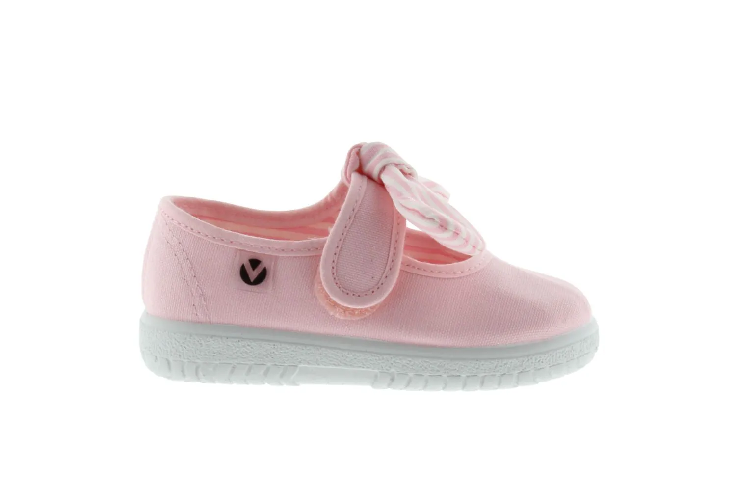 Victoria - Velcro Canvas MaryJane in Rosa