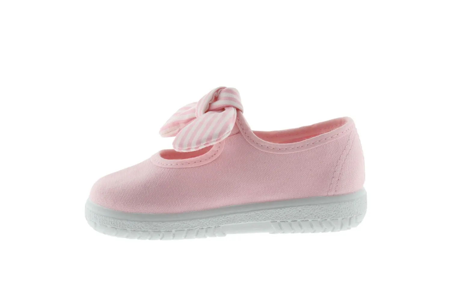 Victoria - Velcro Canvas MaryJane in Rosa