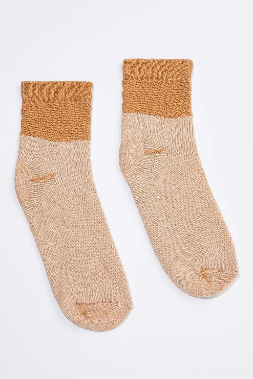 Women's Organic Cotton Socks Brown Ankle